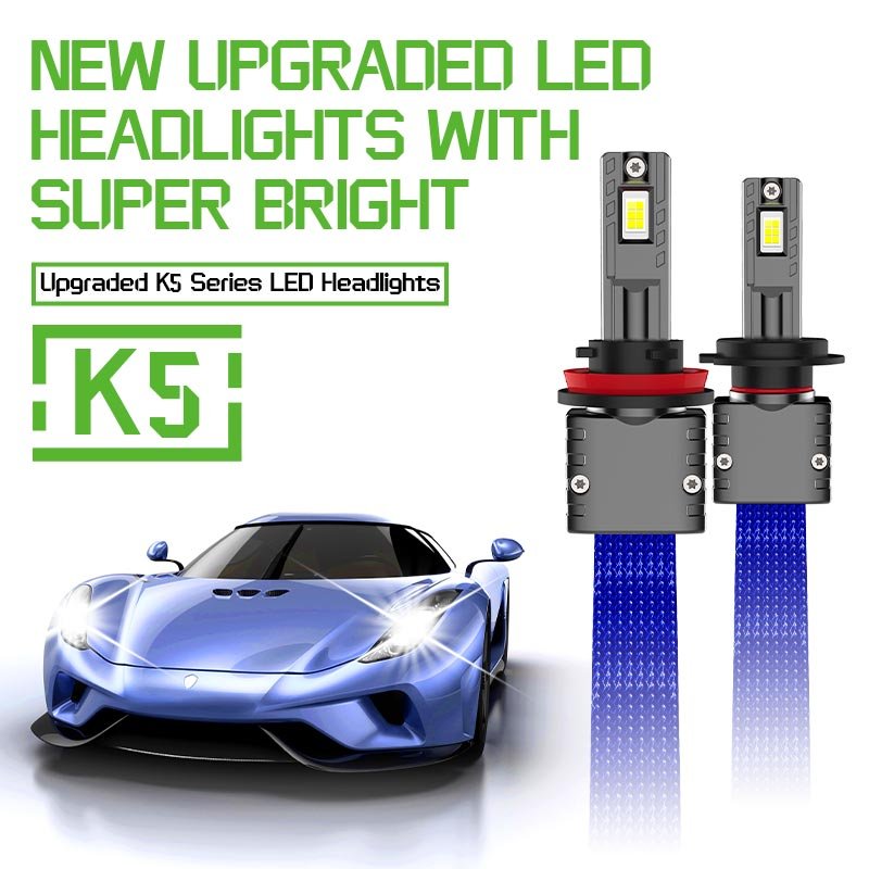 High Bright Power 9006 Auto Car Lighting 12V 6000K 100W Lamp Light Bulbs H13 H1 H11 H7 H8 H4 Car Bulb Led Headlight Accessories