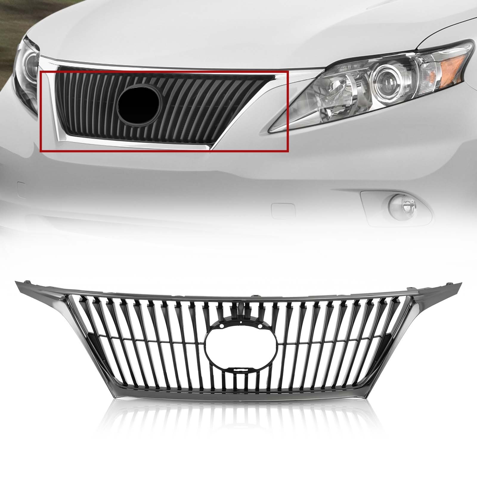 Body Accessories Fog Light Bezels Front Bumper Lower Grille Car Parts For 2010-2012 LEXUS ES350