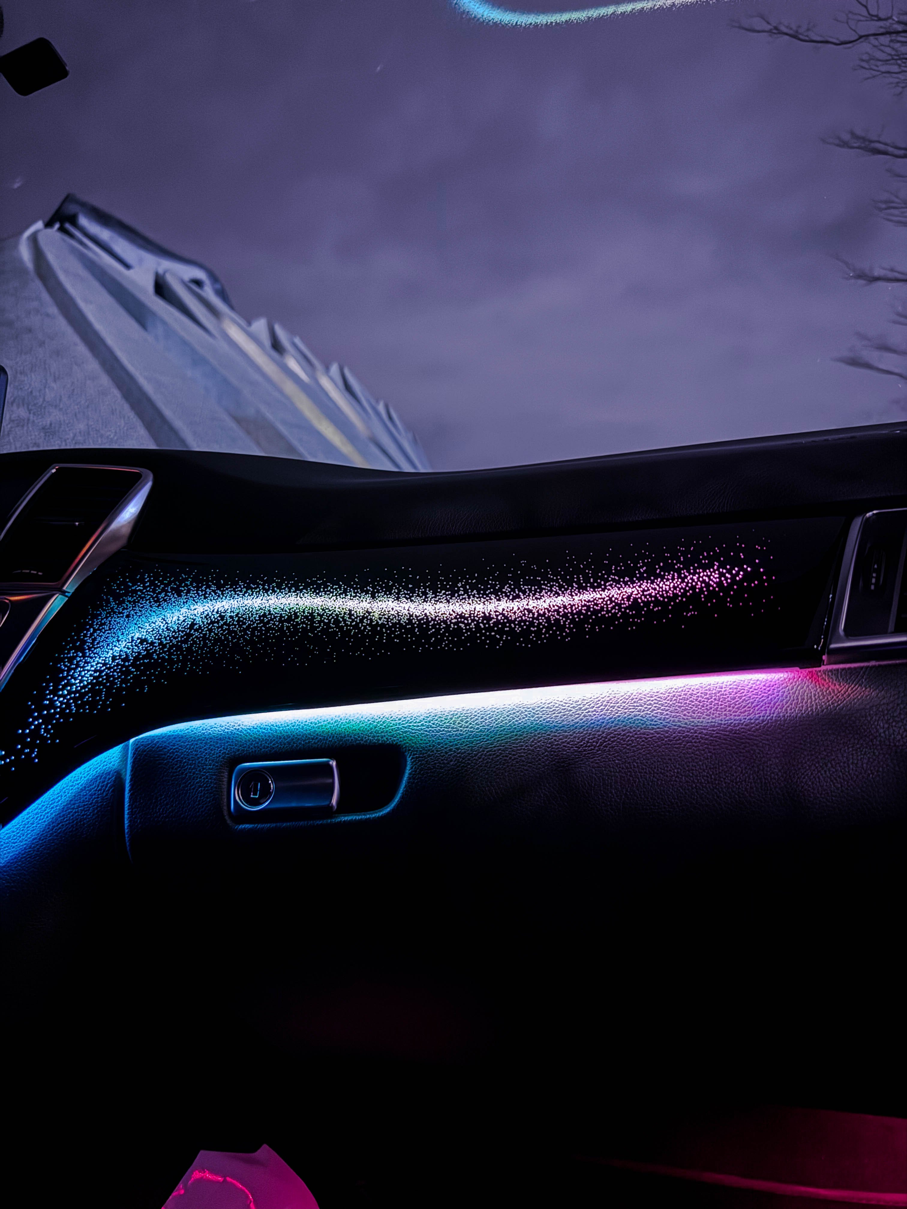 Car Ambient Light with Mobile Control for Multiple Colors Car Interior Lighting Accessories Suitable for 12-15 Mercedes-Benz ML