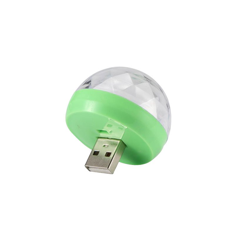Car USB Ambient Light DJ RGB Mini Colorful Music Sound Interface Holiday Party Atmosphere Interior Dome Trunk Lamp
