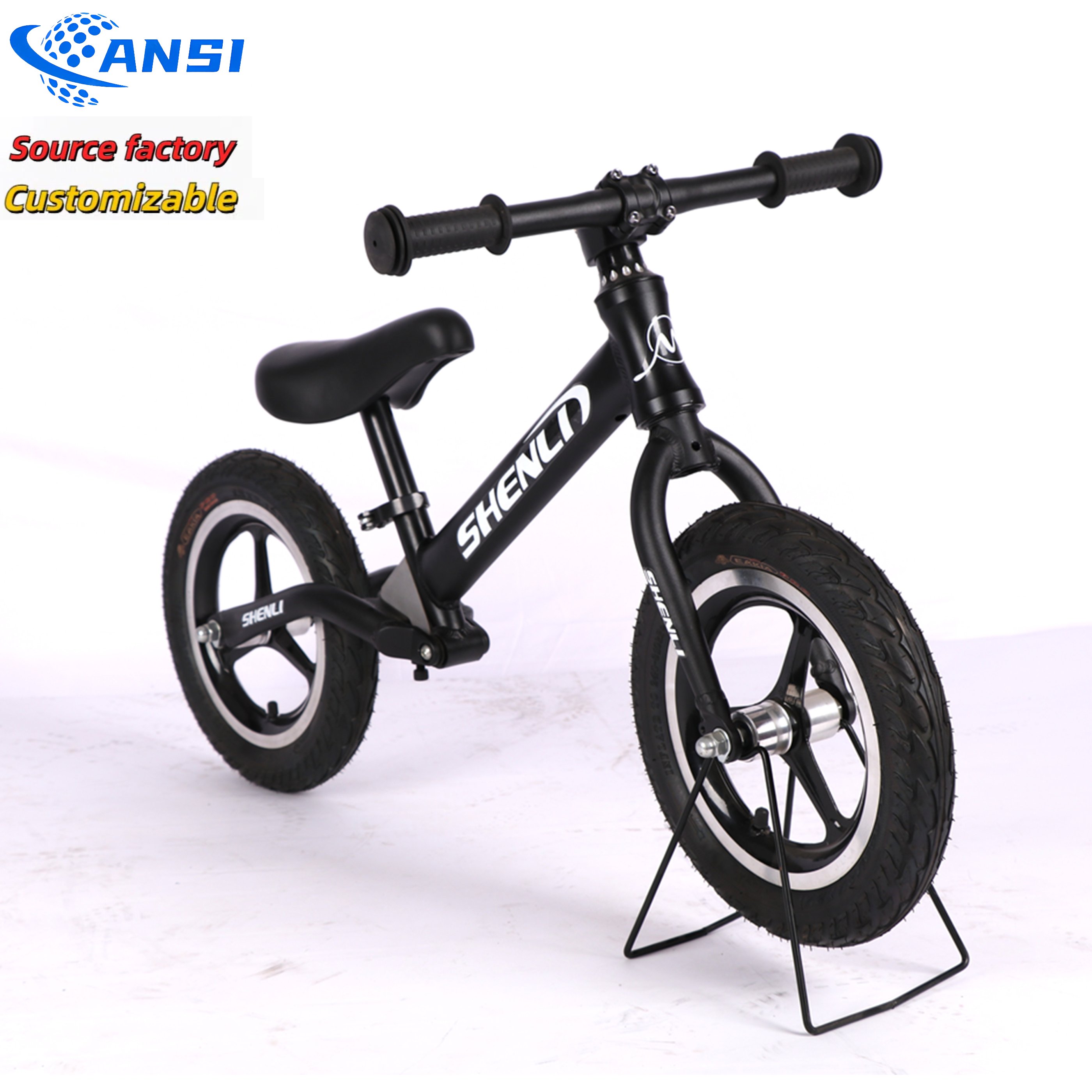 Customizable adjustable seats 12/14/16 inch simple mini baby pedal bike, children's balance bike