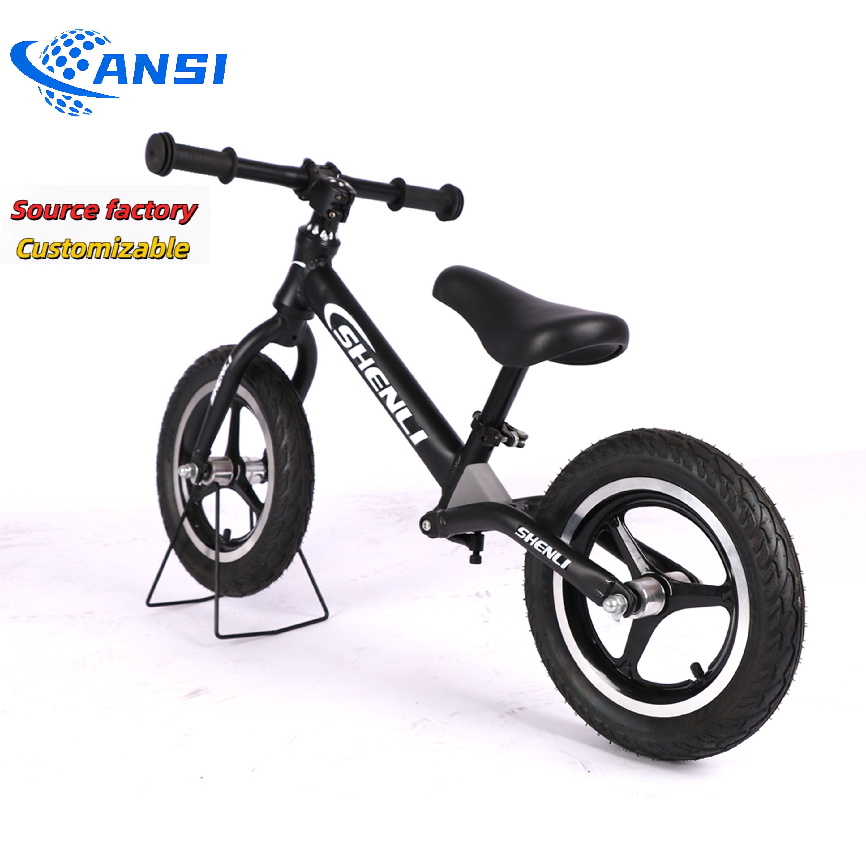 Customizable adjustable seats 12/14/16 inch simple mini baby pedal bike, children's balance bike