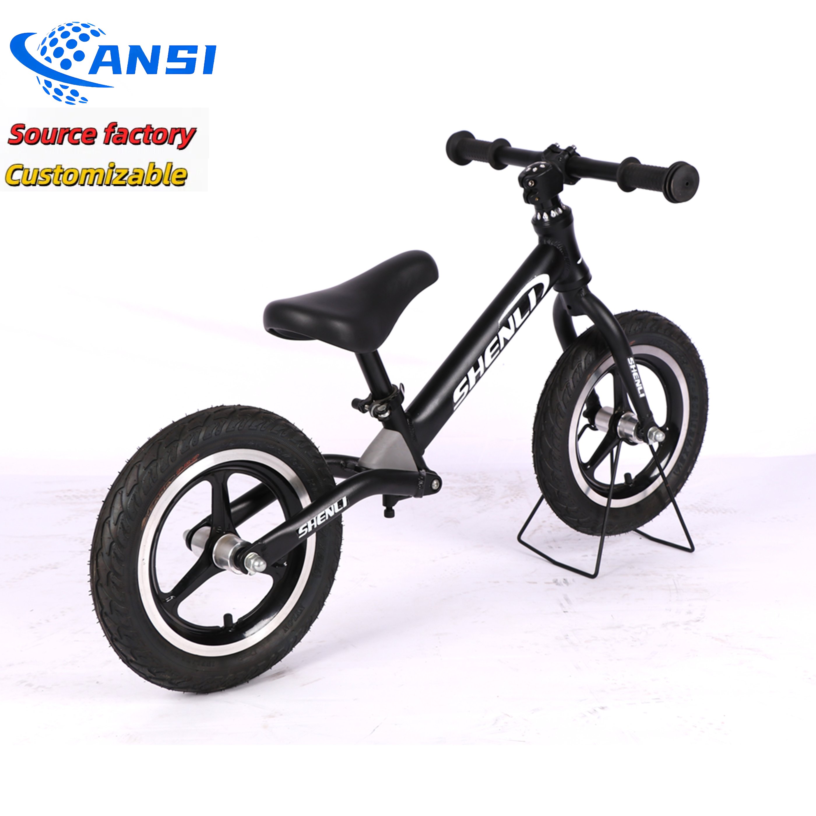 Customizable adjustable seats 12/14/16 inch simple mini baby pedal bike, children's balance bike