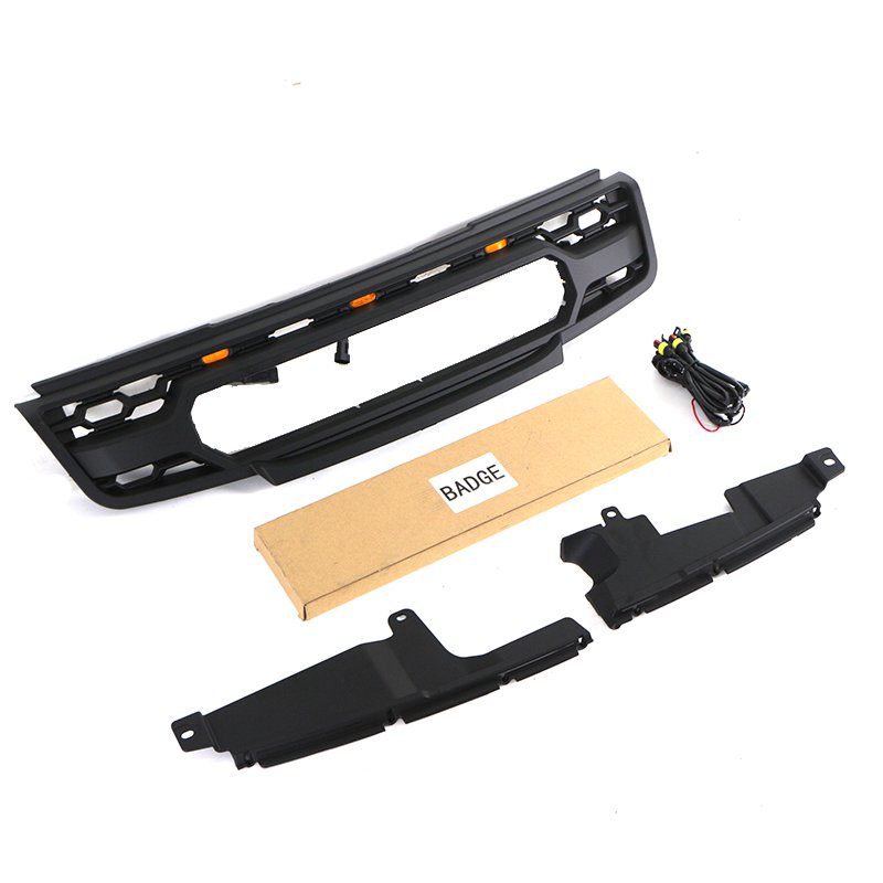 4x4 Off road Auto Parts Other Exterior Accessories Black Car Front Upper Grille With LED Light Grill Fit For X-TRAIL 2012-2014