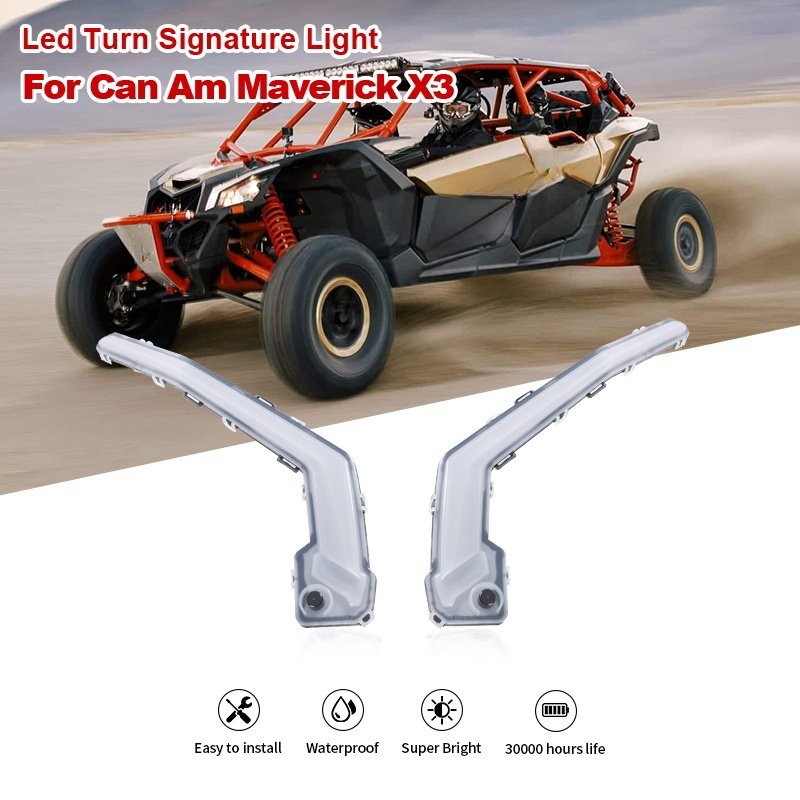 YongJin atv body kit steering lamp front turn signature light Set for UTV X3 XDS XRS 2017 2018 for for can am x3 maverick