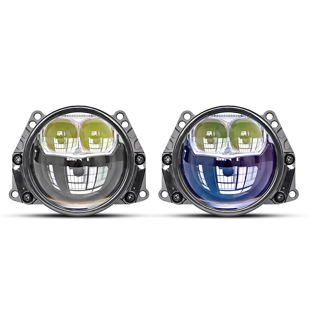 Car accessories 2024 3.0inch bi led projector lens 80W high power H4 H7 car led lights laser projector led headlights bulbs S500