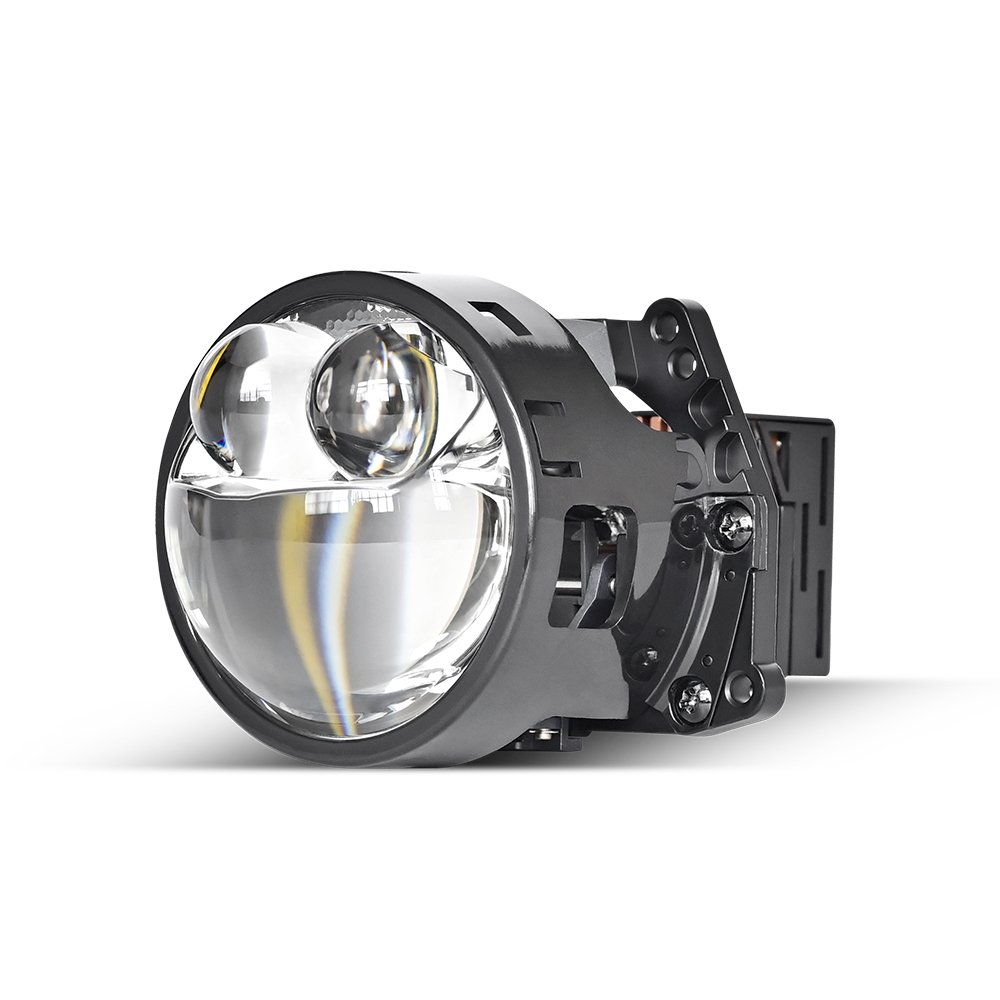 Car accessories 2024 3.0inch bi led projector lens 80W high power H4 H7 car led lights laser projector led headlights bulbs S500