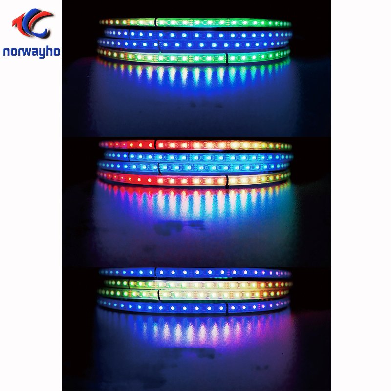 15.5inch Diameter Round Wheel Ring Light Dream Color Synced With LED Whip Lighting LED Wheel Rings