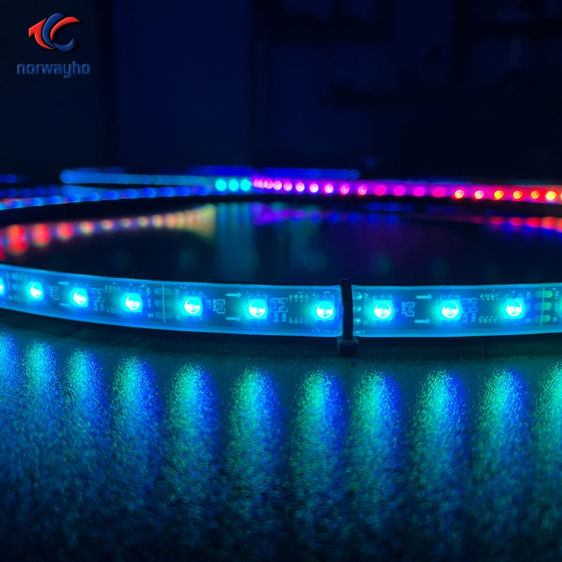15.5inch Diameter Round Wheel Ring Light Dream Color Synced With LED Whip Lighting LED Wheel Rings