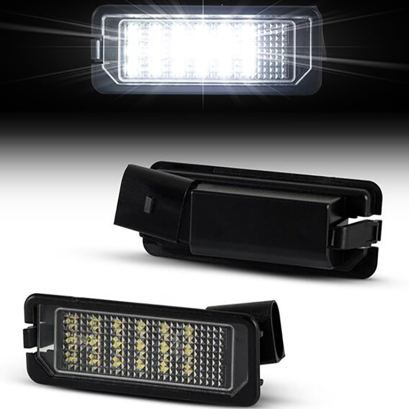 2pcs 12V LED Number License Lamp Waterproof License Plate Light For VW Golf 5 6 7 Passat B6 CC New Beetle Auto Accessories