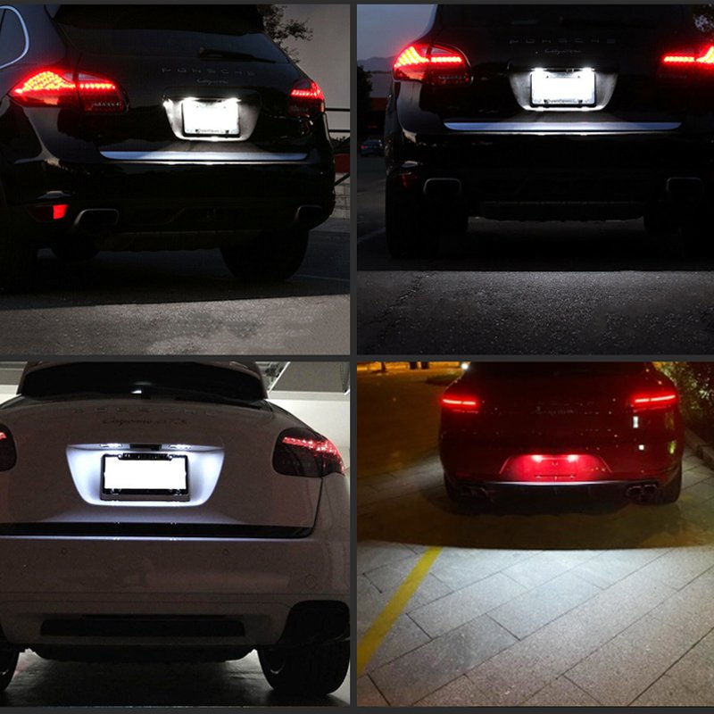 2pcs 12V LED Number License Lamp Waterproof License Plate Light For VW Golf 5 6 7 Passat B6 CC New Beetle Auto Accessories