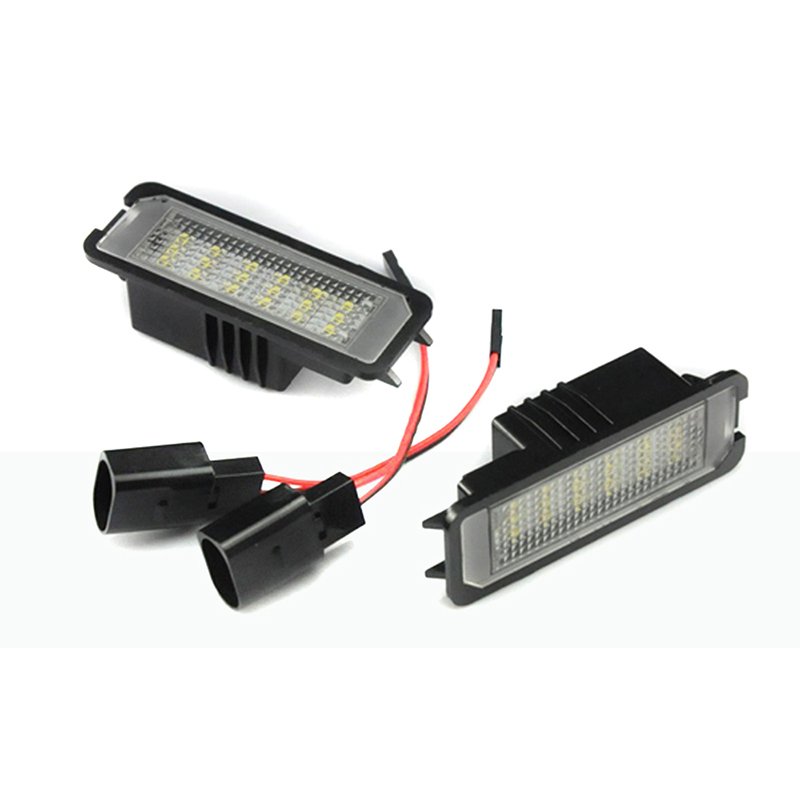 2pcs 12V LED Number License Lamp Waterproof License Plate Light For VW Golf 5 6 7 Passat B6 CC New Beetle Auto Accessories