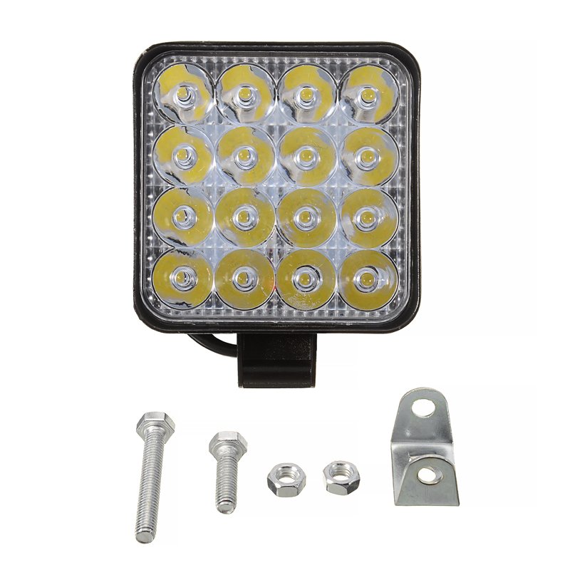 Others Car Light Accessories Super Bright Square 24V 12V 48W 4 Inch Vehicle Car commercial LED Work Lights High Quality