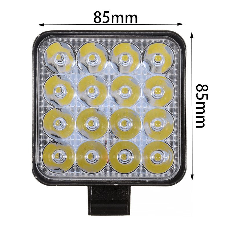 Others Car Light Accessories Super Bright Square 24V 12V 48W 4 Inch Vehicle Car commercial LED Work Lights High Quality