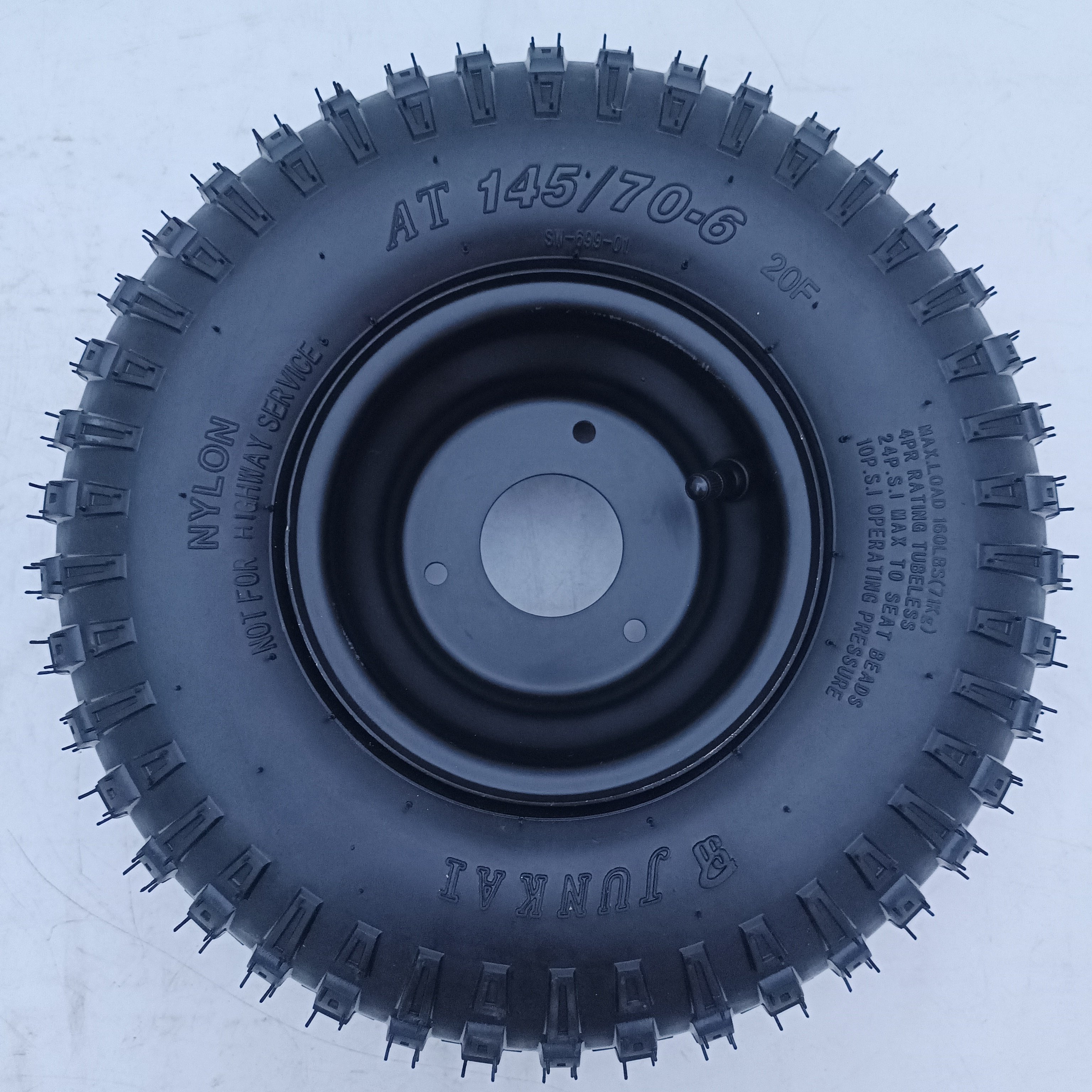 Wholesale ATV Wheel 145/70-6 tire with 6 inch rim Fit For 50cc 70cc 110cc Small ATV Quad Front Or Rear Wheels