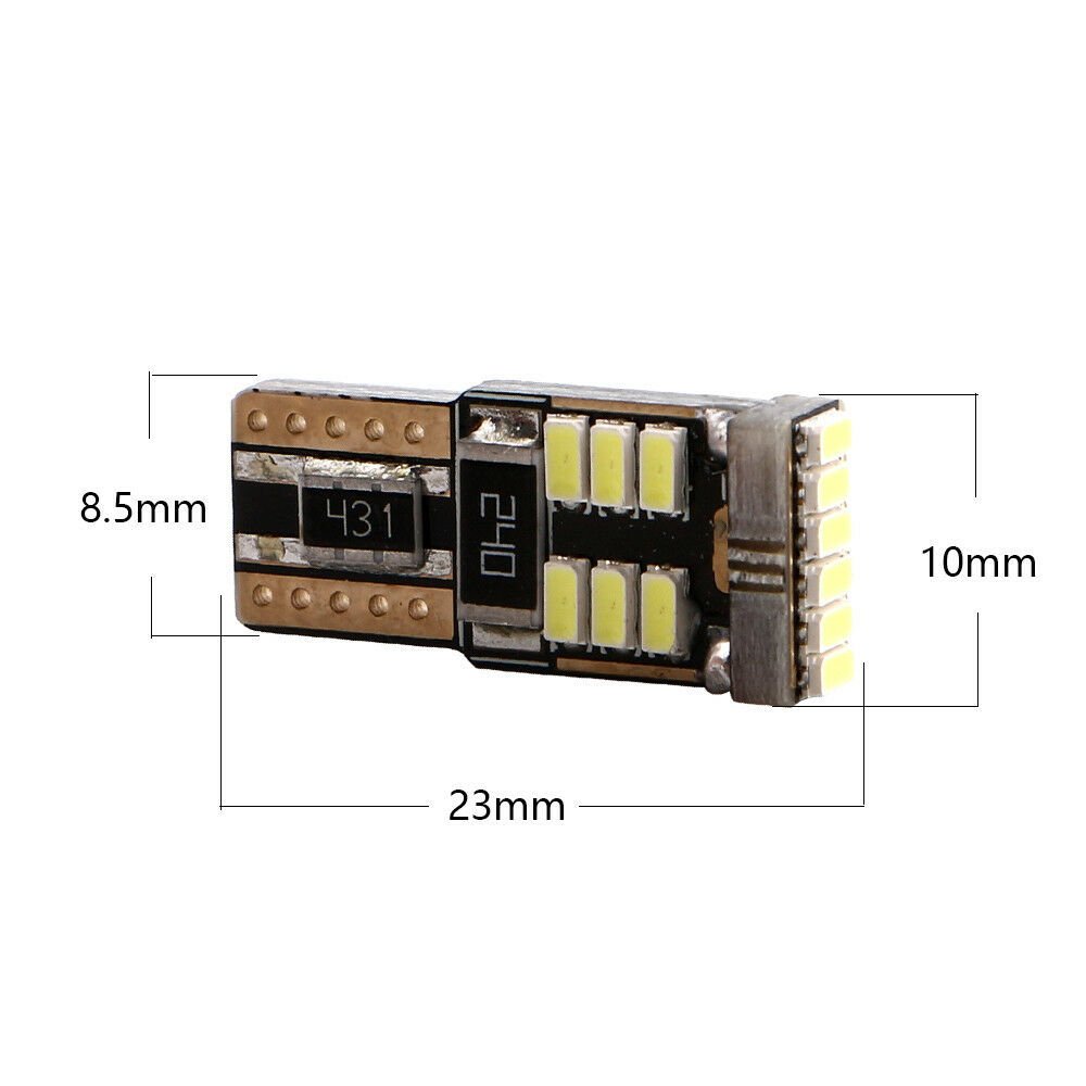 Factory 12V Car T10 led bulb 3014 18 SMD W5W Canbus light bulb for Auto License Plate Interior Dome Parking Light