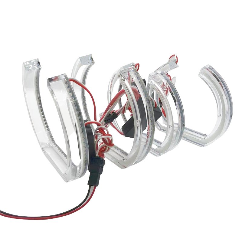 Headlights Angel Eyes U Shape Acrylic Halos Angel Eyes For Bmw E60 E92 E90 F30 E35