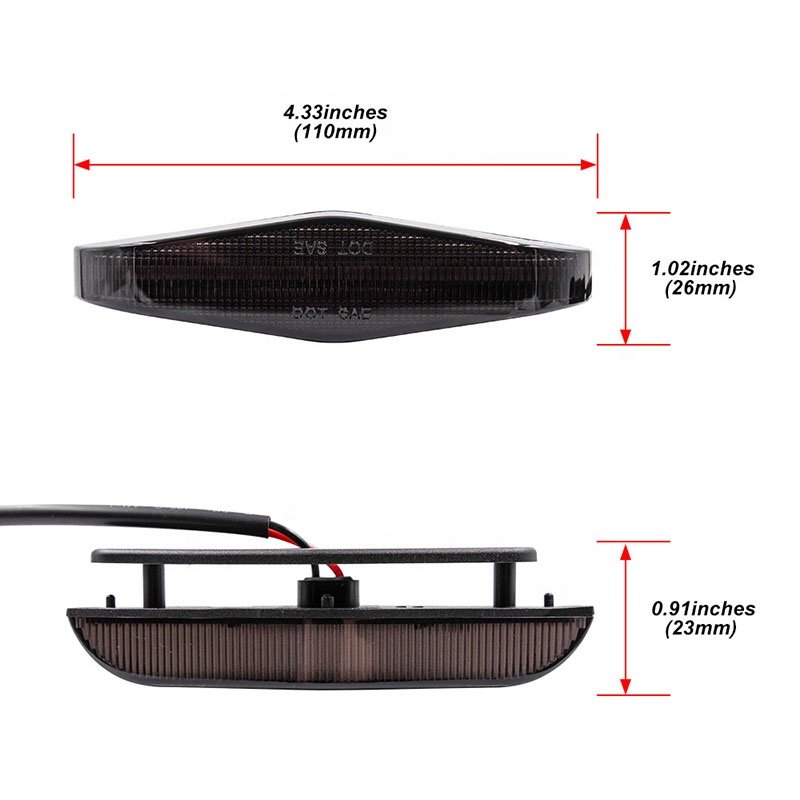 OVOVS Other Car Light Accessories Led Strobe Flashing Light Black White Front Led Grille Light for Toyota 4 Runner