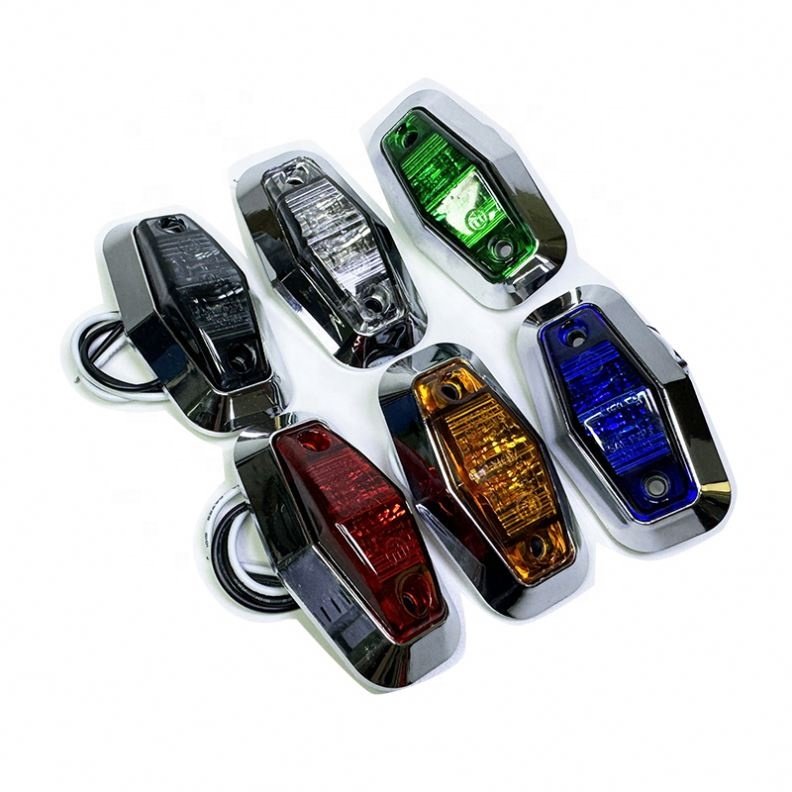New 2 LED Light Water-proof 10-30v Trailer Truck Amber Red Turn Light Waterproof Universal Led Car Splitters for Truck 12 Months