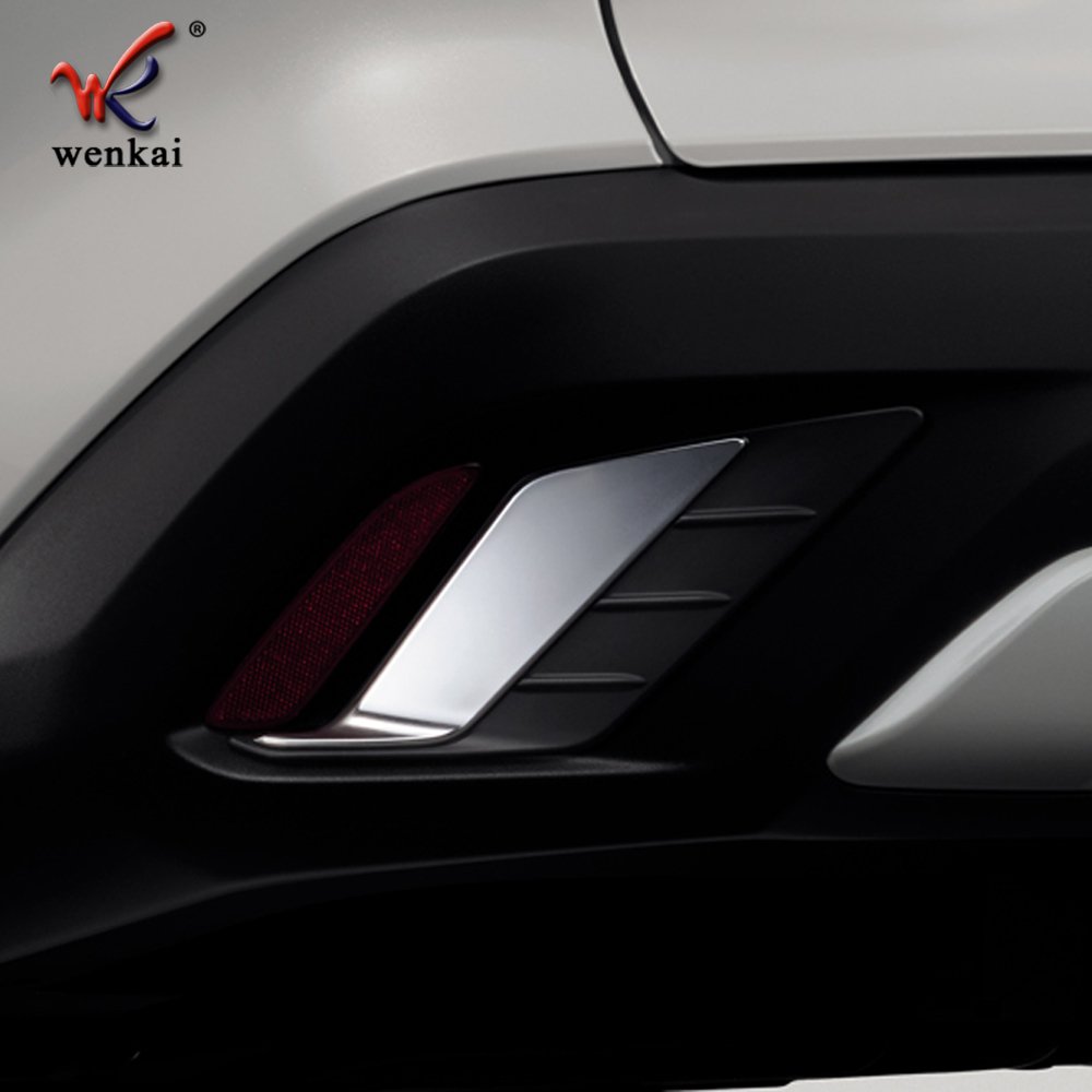 Rear Fog Lamp Light Cover For Toyota Corolla Cross 2021 2022 ABS Chrome Lamp Frame Car Accessories