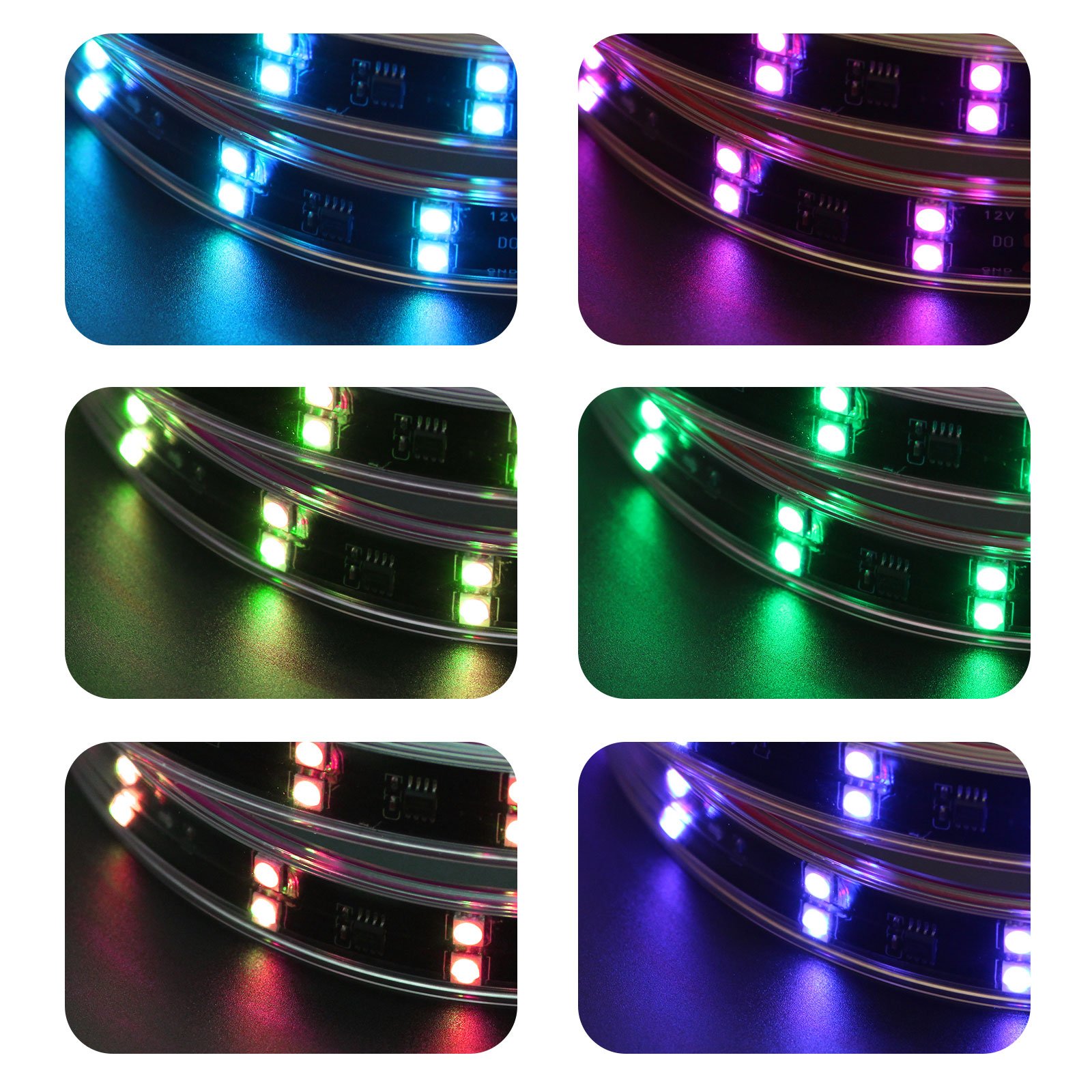 EURS Double row light beads new car phantom sound control chassis lights new APP RGB music rhythm lights LED car atmosphere lamp