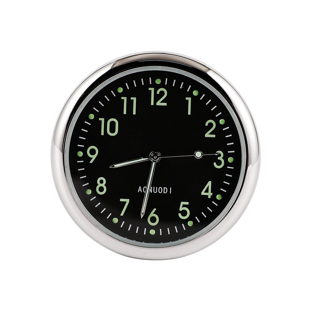TY Automotive instrument decoration High precision quartz watch head car clock Luminous alloy car clock auto parts