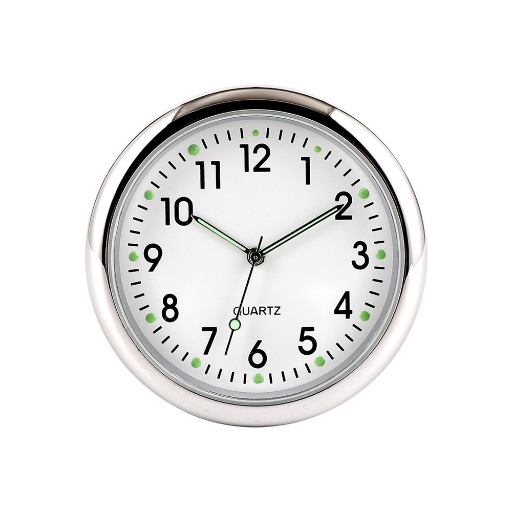 TY Automotive instrument decoration High precision quartz watch head car clock Luminous alloy car clock auto parts