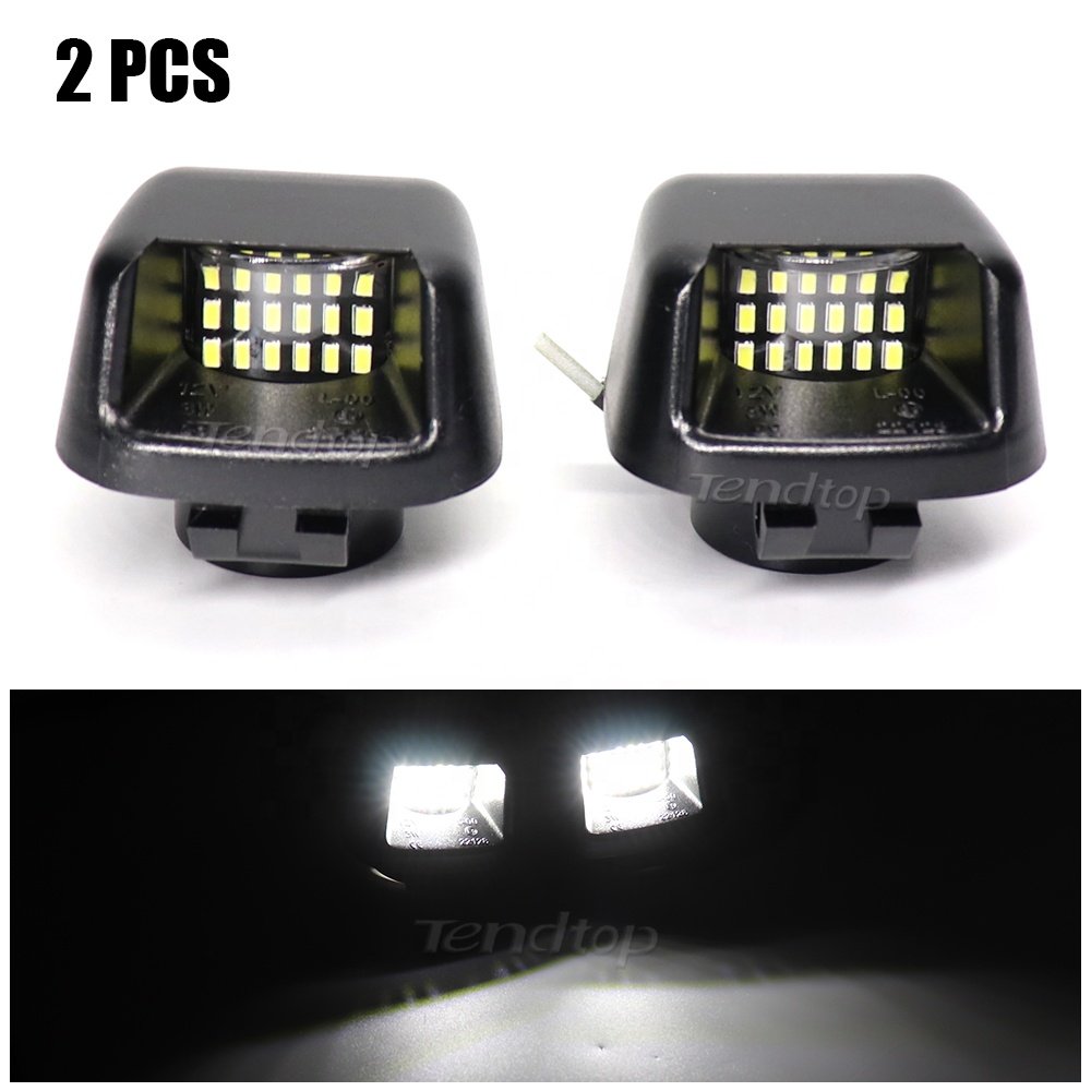 2Pcs Canbus License Number tail led lights For Nissan Navara D40 Armada Titan Xterra Suzuki Equator License Plate tail lamps