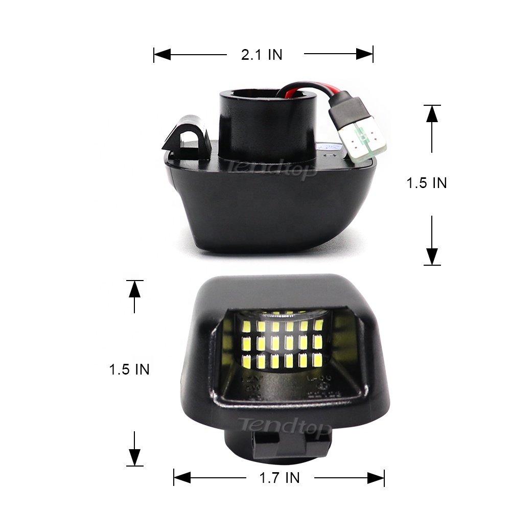 2Pcs Canbus License Number tail led lights For Nissan Navara D40 Armada Titan Xterra Suzuki Equator License Plate tail lamps
