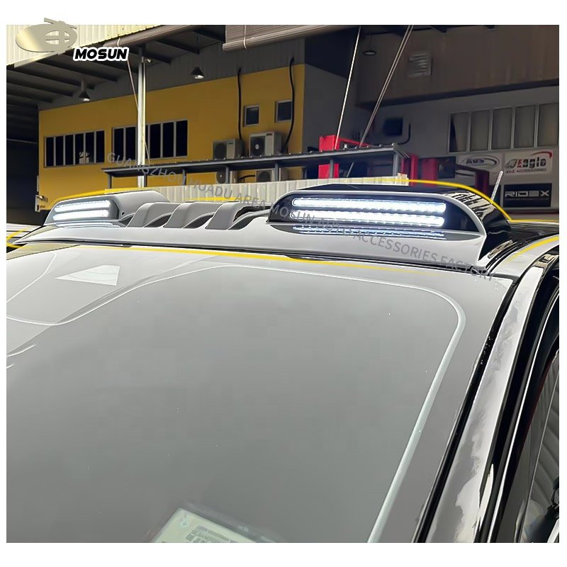 Abs Outdoor Car Roof Light For TOYOTA HILUX REVO 2015-2024 LED Front Roof Spoiler LED Lamp Decoration