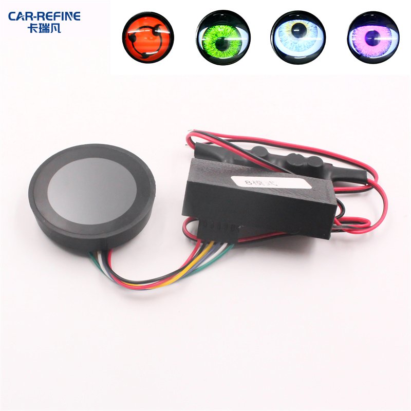 CAR-REFINE Eye Light Led Car Headlight Flat Demon Eyes 5V/12V Universal Type LED 8 Models Hot Sale 3 Inch D-EYE accessories 2024