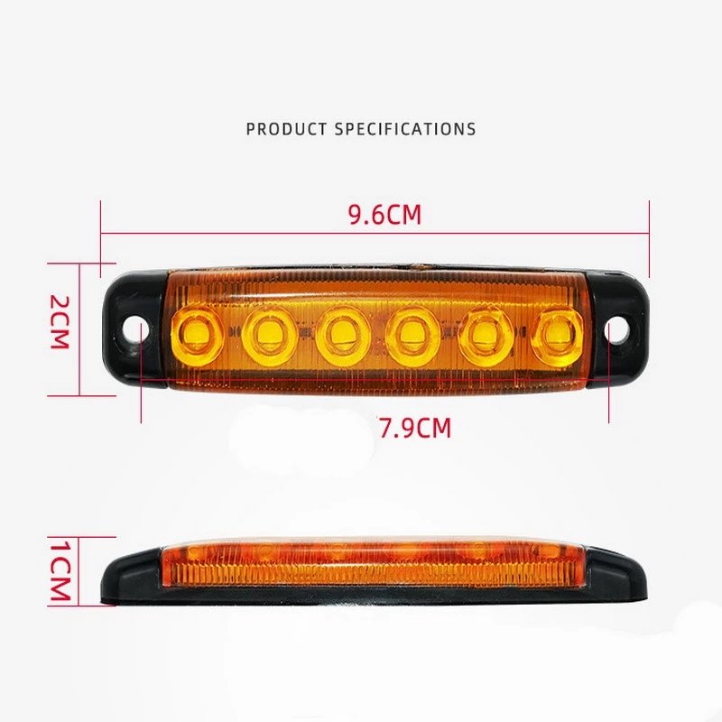 Hot selling good quality truck trailer accessories side marker indicators LED 12V 24V car warning lights