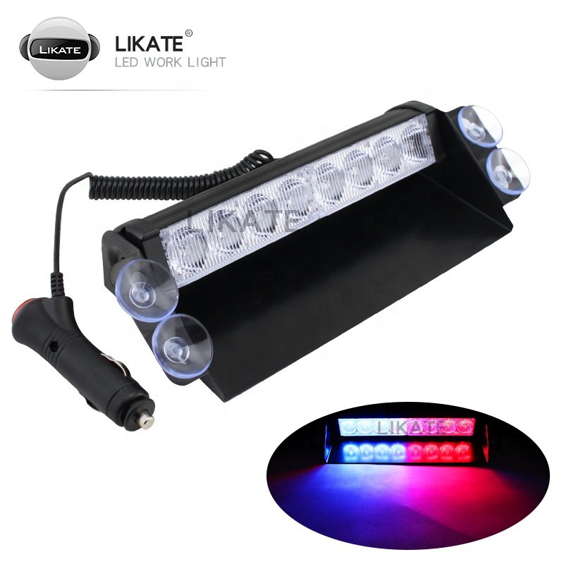 LKT Hot Sale Led Amber Blue Red Dual Color Flashing Emergency Lights Strobe Safety Car Lights Warning Lights Outdoor
