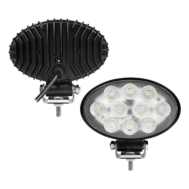 Three Installation Methods Two Mounted Stainless Steel Bracket 50W oval led work light Cab Led Tractor Light
