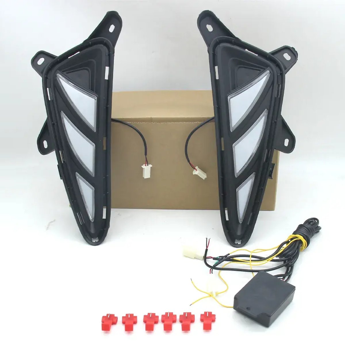 car DRL for Toyota C-HR CHR 2016 2017 2018 2019 2020 LED Daytime Running fog light Yellow Turn Signal lamp Daylight