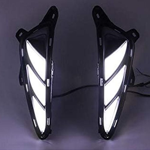car DRL for Toyota C-HR CHR 2016 2017 2018 2019 2020 LED Daytime Running fog light Yellow Turn Signal lamp Daylight