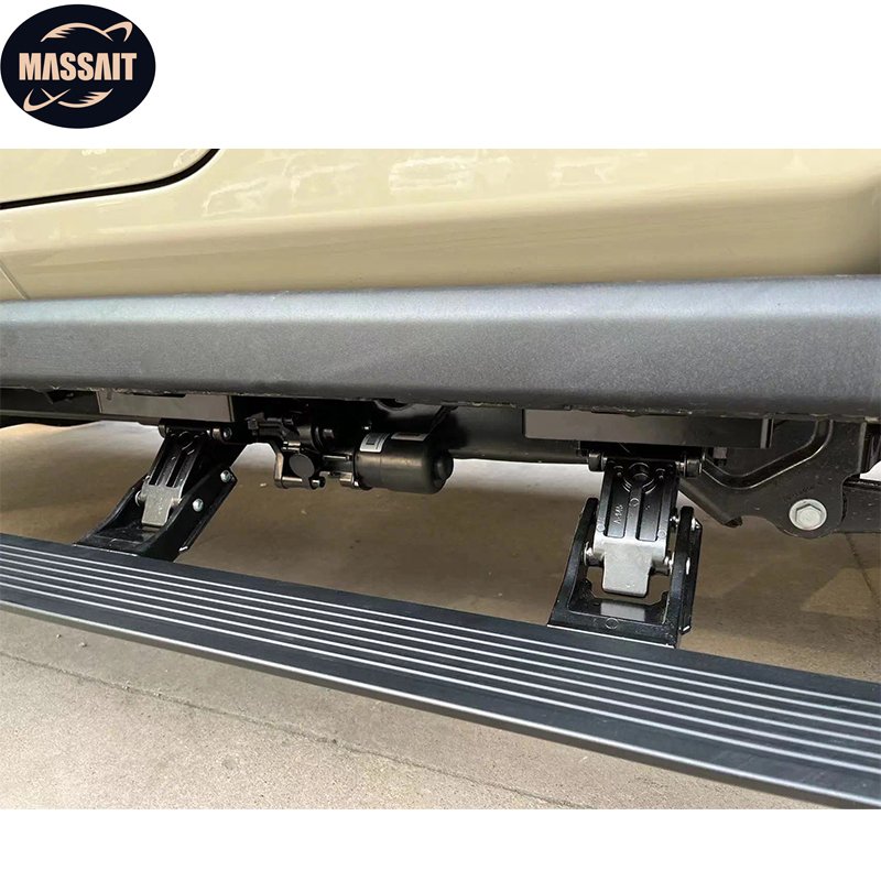 MASSAIT Electric Side step Automatic Power Running Board LED Light Foot Pedal Jeep Wrangler JL JK