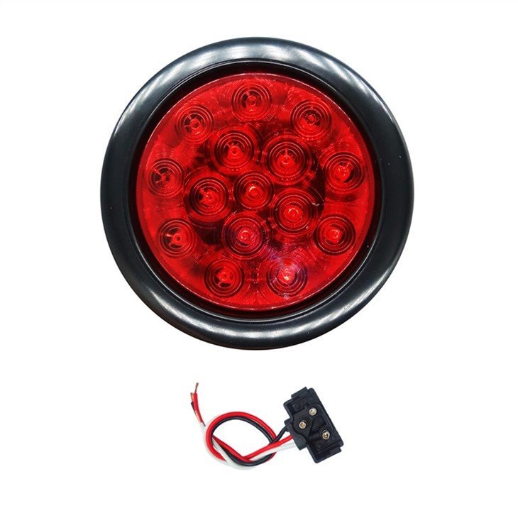 4 Inch DOT Round Stop LED Truck LED Tail Lights lamps with super thin and low profile design and competitive price