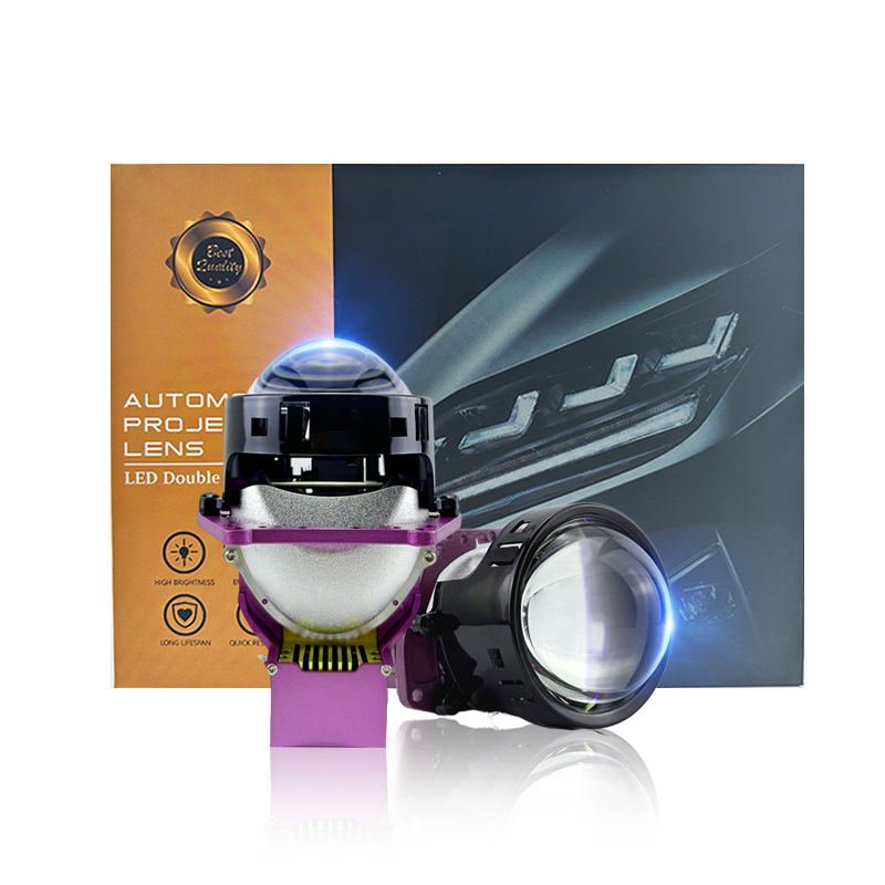 64W High Brightness Bi LED Projector Lens Headlights Universal Auto Lighting Systems for Cars Star 12V 64 Lighthouse Lancer 1998
