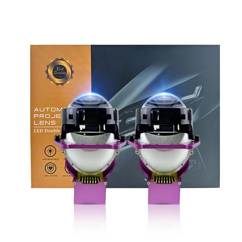 64W High Brightness Bi LED Projector Lens Headlights Universal Auto Lighting Systems for Cars Star 12V 64 Lighthouse Lancer 1998