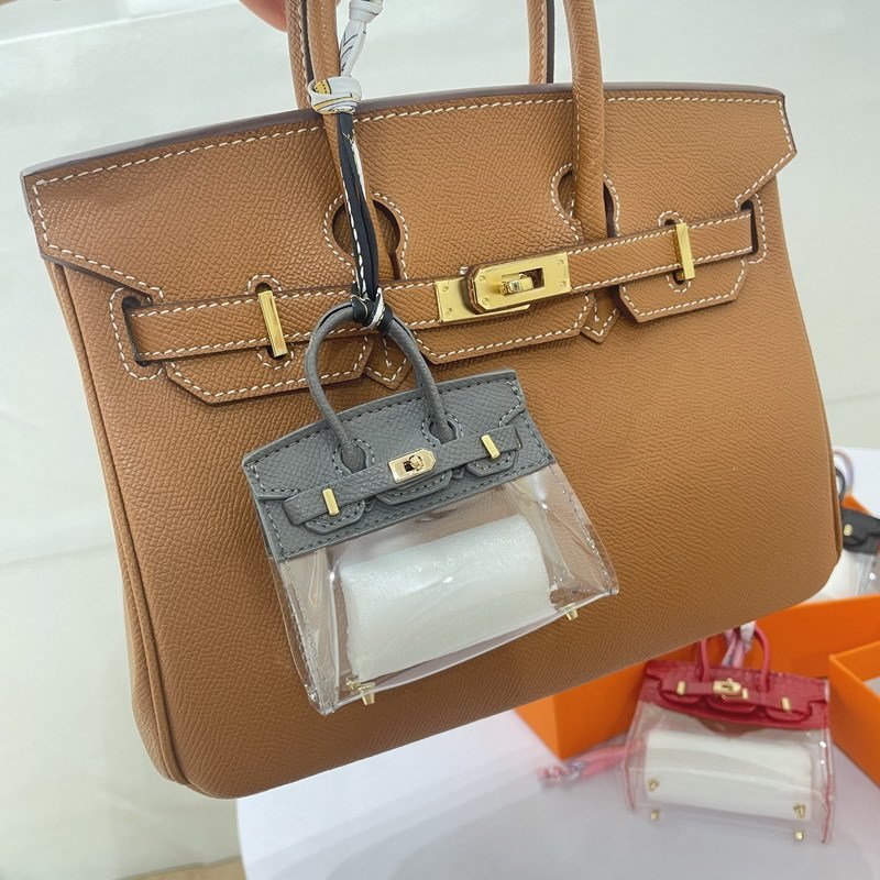 Mini Leather Transparent Keychain Hanging Accessories Doll Accessories Earphone Case Car Key Chain Ornaments