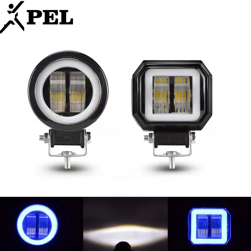PEL Others Car Light Accessories Super Bright work lamp Square 12V 27W 48W 4 Inch Vehicle Car LED Work Lights