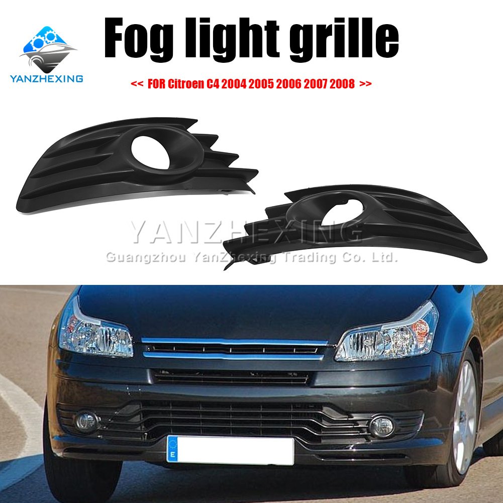 Front Bumper Fog Lamp Fog Light Grille Cover Fog Light Frame DJX20081433 For Citroen C4 2004-2008