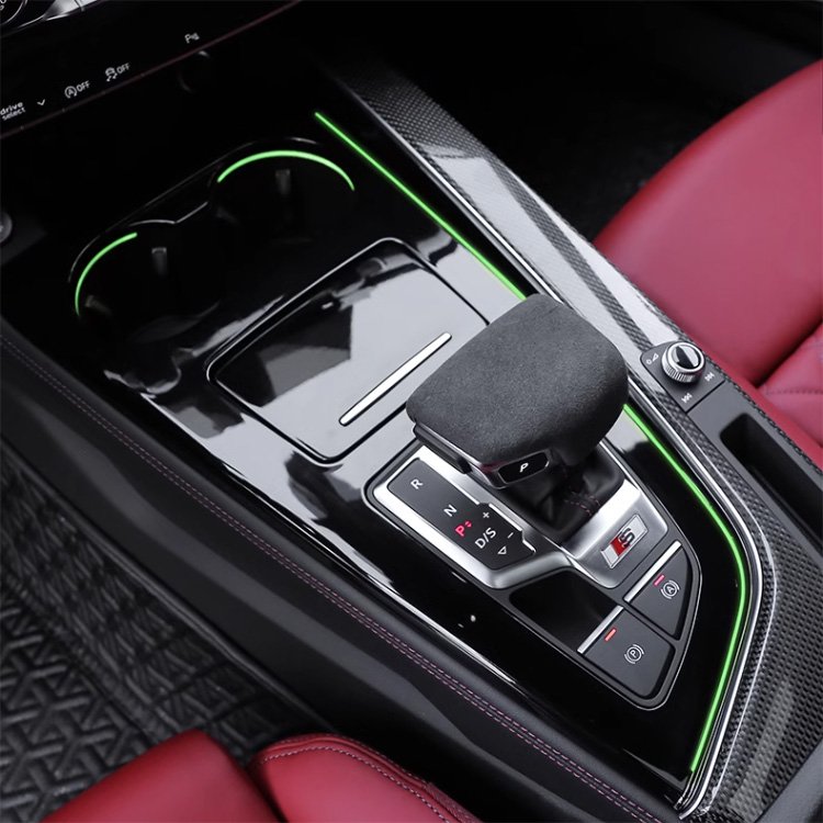 For Audi A4 A5 S4 S5 B9 center panel upgrade glossy black panel 30 colors ambient light