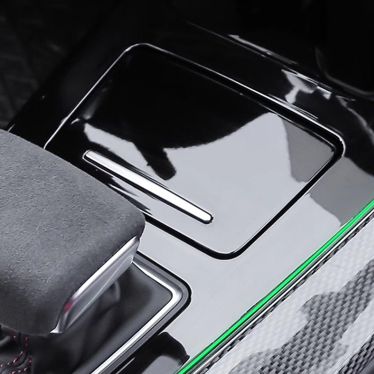 For Audi A4 A5 S4 S5 B9 center panel upgrade glossy black panel 30 colors ambient light