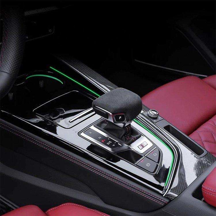 For Audi A4 A5 S4 S5 B9 center panel upgrade glossy black panel 30 colors ambient light