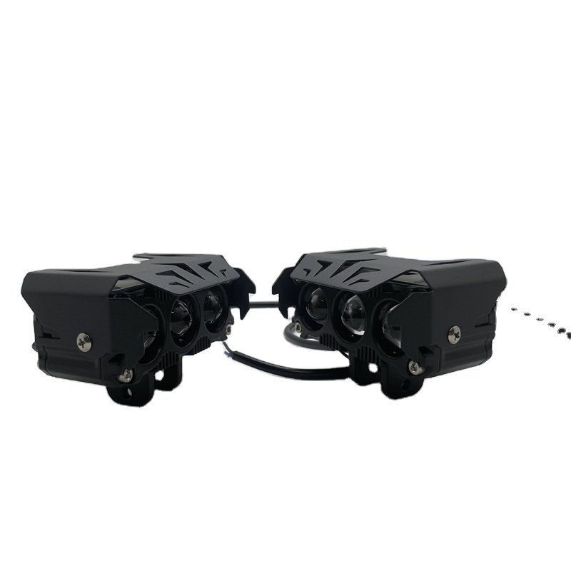 Factory Wholesale Three eye Lens Motorcycle Spotlights led Headlight Car Driving Lights