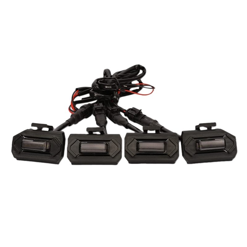 4X4 4pcs Raptor LED Light Upgrade For Toyota 2020 2021 2022 Tacoma Grill LED Grill Lights Compatible With TRD