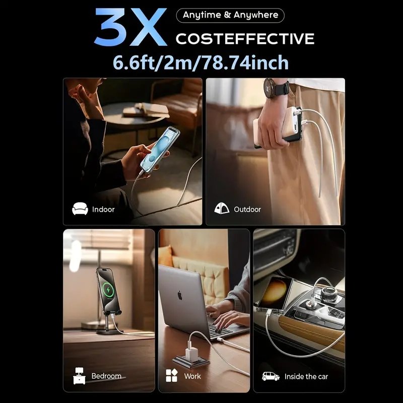 Original Pd 60W Usb C Fast Charger Cable For Iphone 15 Pro 15 Pro 15 Pulse USB-C Weaving Charging Dataline Accessories