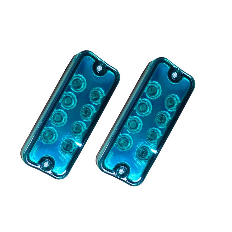 High Quality 8LED Auto Parts 12v-24V Square White Red Blue Amber Green Cool White Light for Truck Trailers